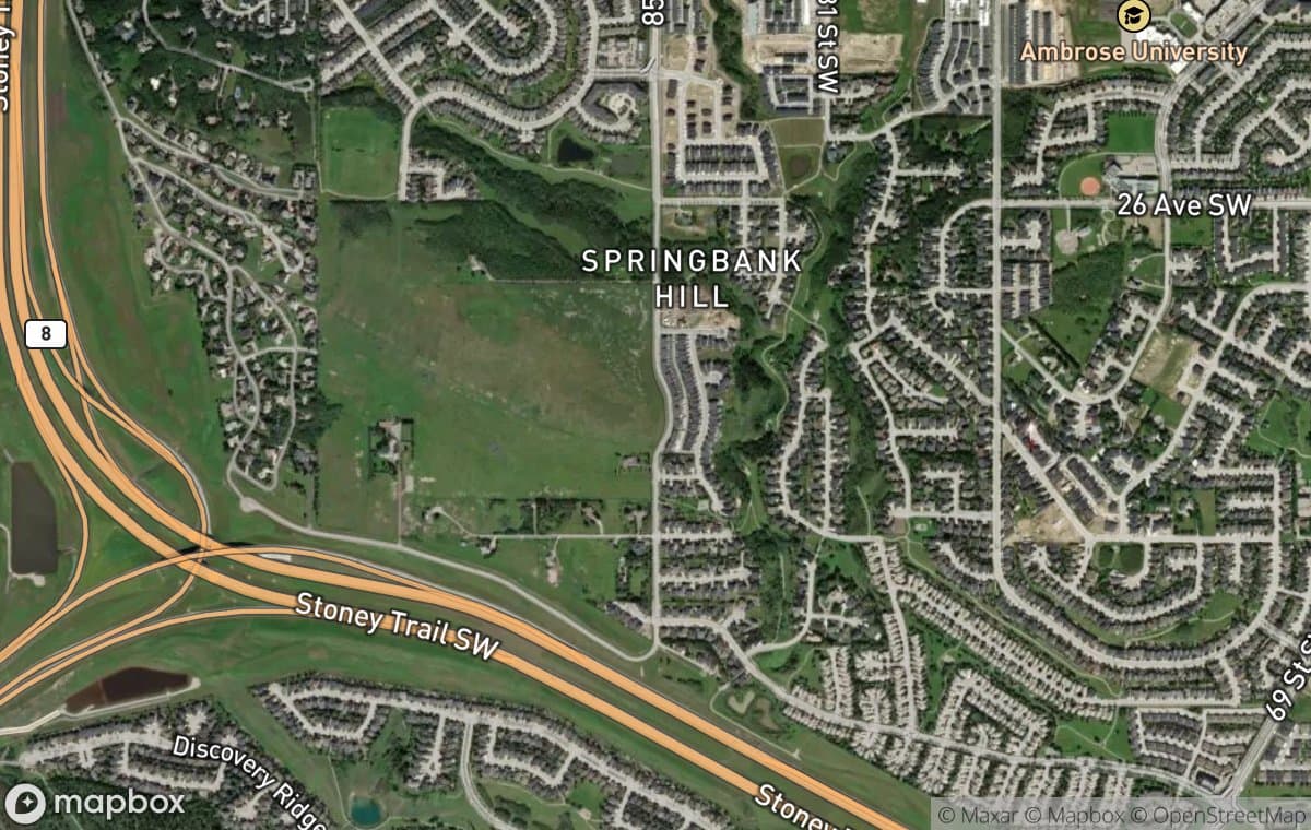 Aspen Woods aerial view