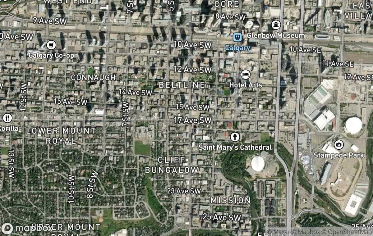 Beltline aerial view