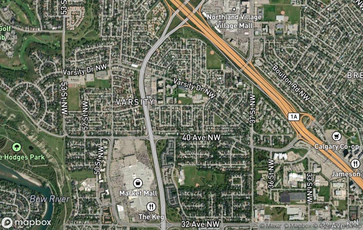 Brentwood aerial view