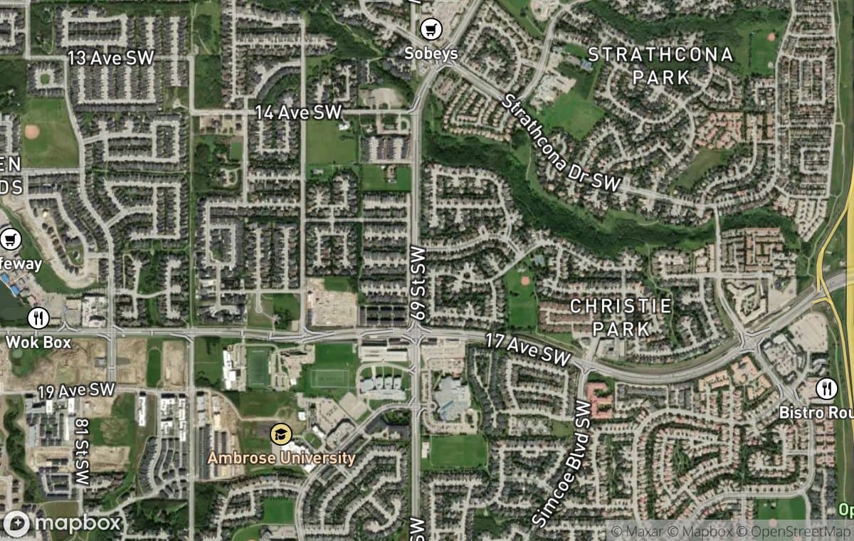Christie Park aerial view