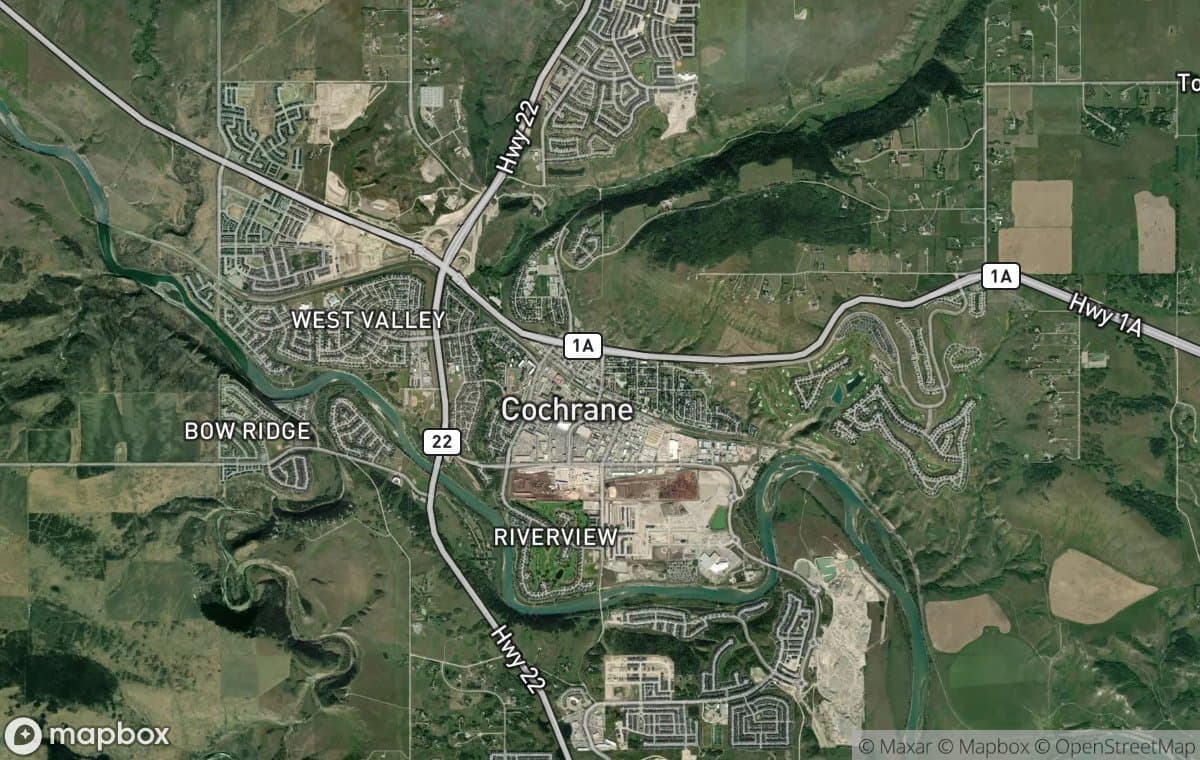 Cochrane aerial view