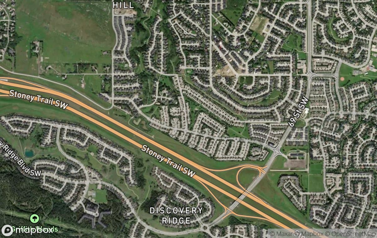 Cougar Ridge aerial view