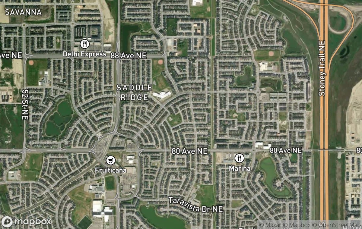 Falconridge aerial view