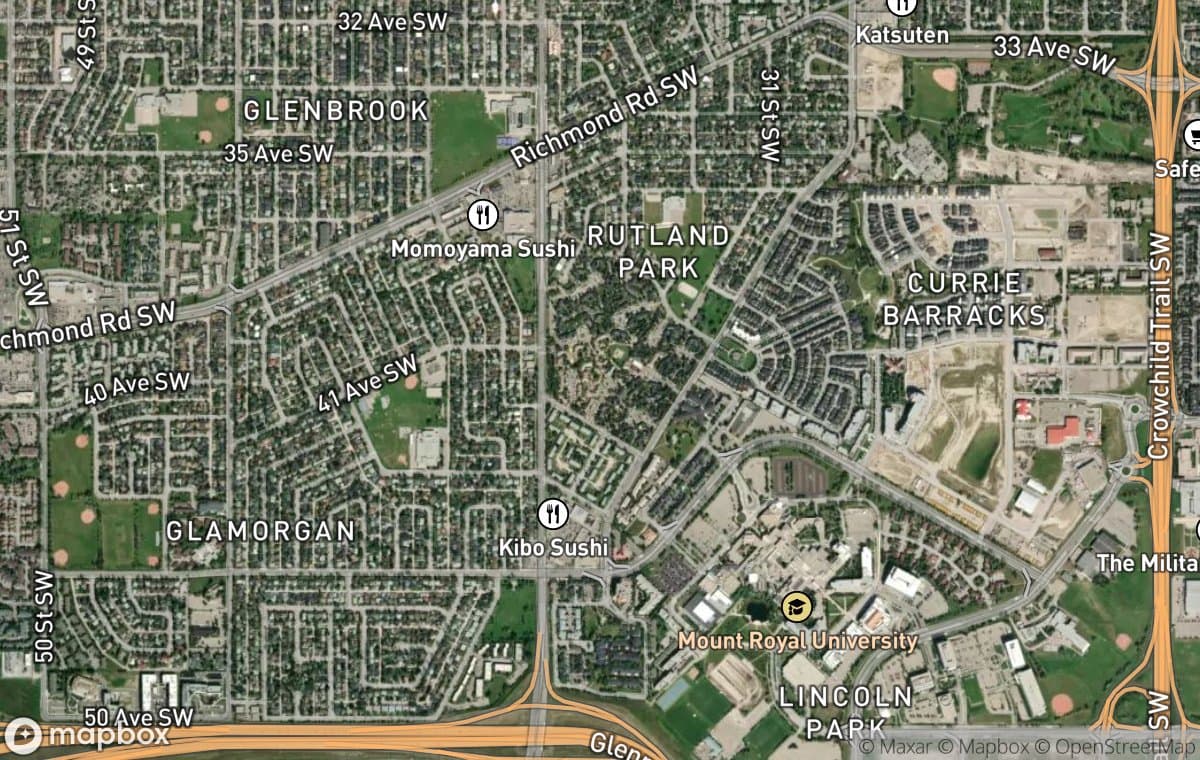 Glendale aerial view