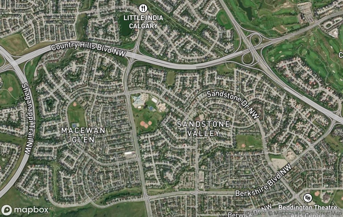 Harvest Hills aerial view