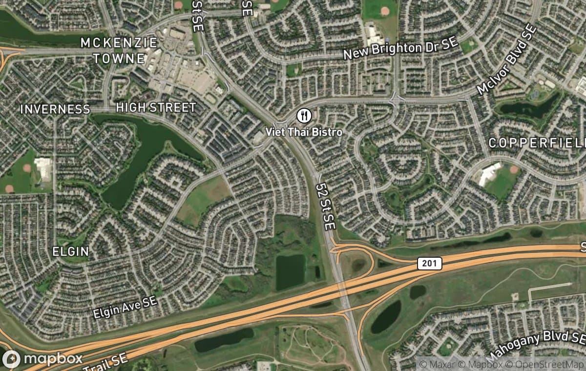 Mahogany aerial view