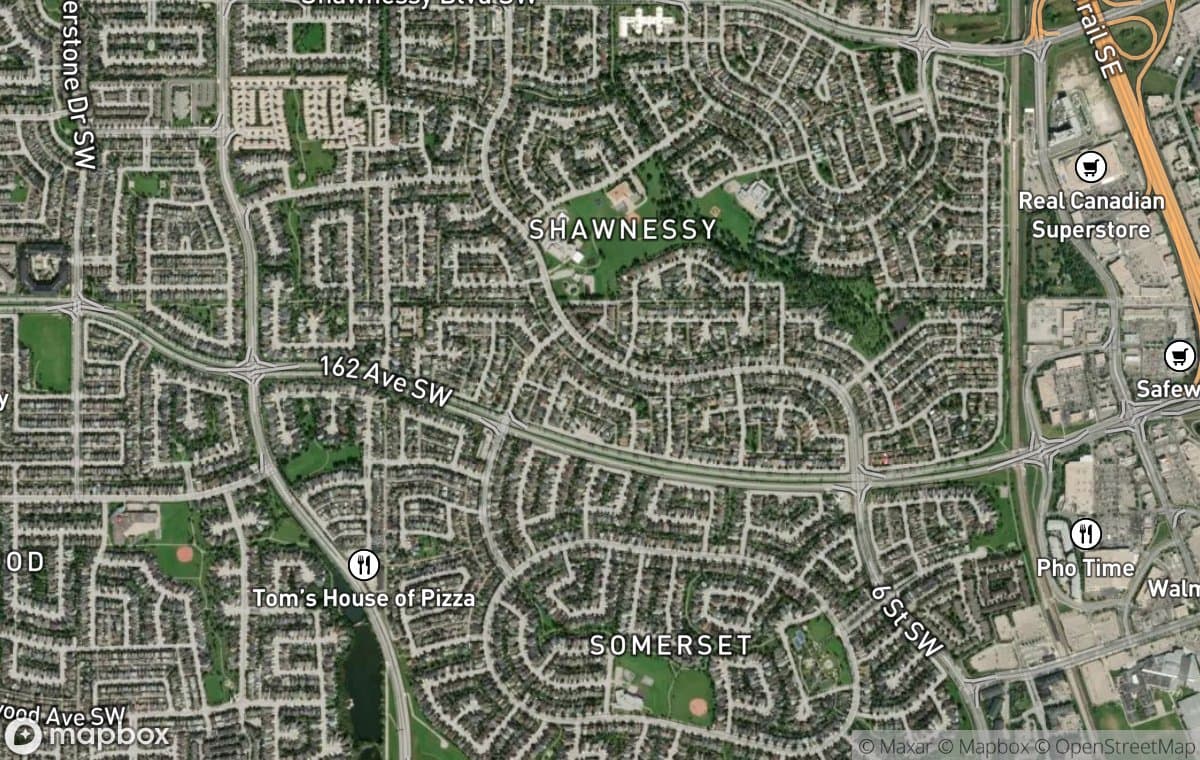 Millrise aerial view