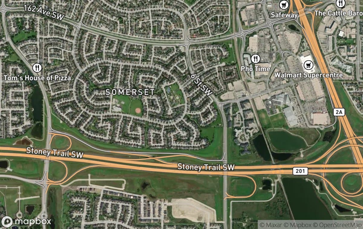 Somerset aerial view