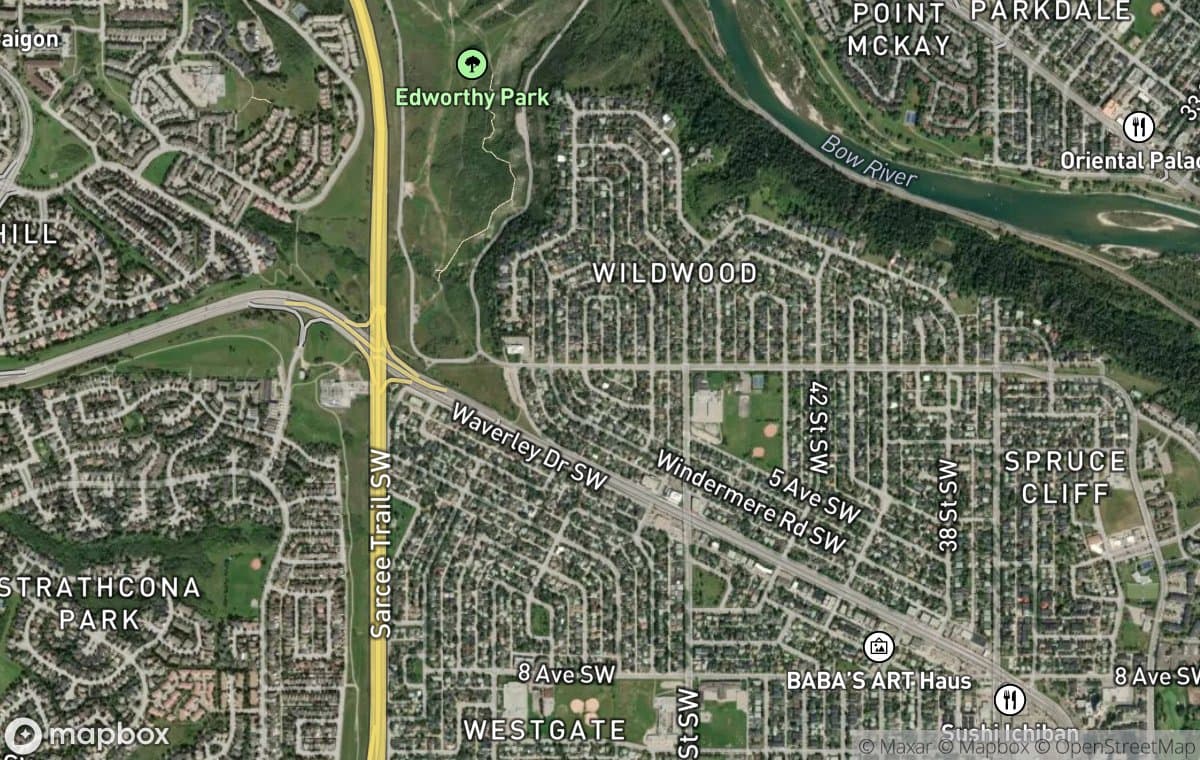 Spruce Cliff aerial view